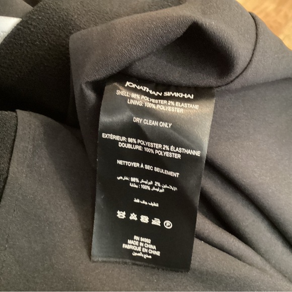 Jonathan Simkhai black, Jodie V-neck, sleeveless cape maxi dress - Picture 9 of 9